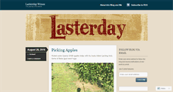 Desktop Screenshot of lasterdaywines.com