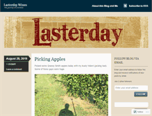 Tablet Screenshot of lasterdaywines.com